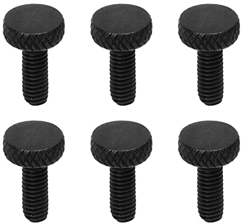6Pcs Guitar Tremolo Bridge Fine Tuner Screws,Iron Tremolo Bridge String Locking Screw for Electric Guitar (Black) Musical Instrument Accessories