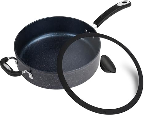 Ozeri The All-in-One Stone Sauce Pan by - 100% APEO, GenX, PFBS, PFOS, PFOA, NMP and NEP-Free German-Made Coating