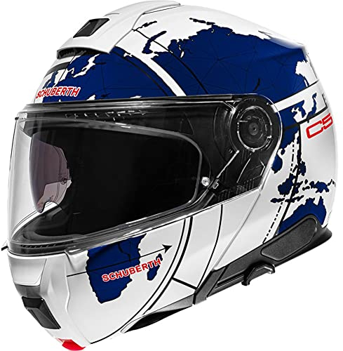 SCHUBERTH HELMET C5 ECE DEKOR GLOBE BLUE 57 (M)