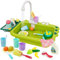 Giocattoli per lavello da cucina con acqua corrente 23 pezzi che giocano lavastoviglie con sistema automatico di ciclo dell'acqua Prentend Playset per 3 4 5 6 7 8 anni