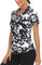 Womens Polo Shirt, Cycling Tops Women Casual Short Sleeve Athletic Workout Tops Breathable Quick Dry T Shirt Top for Ladies Golf Outfits for Women Black Geometric-XL