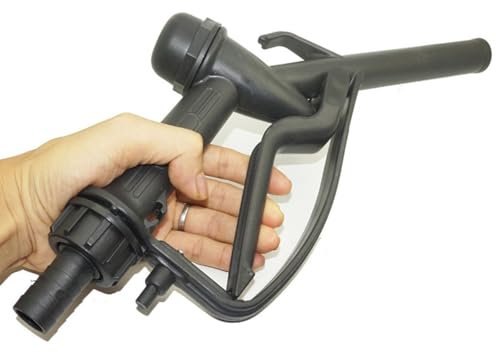 SEIWEI Manual Fuel Gun Hose Trigger Delivery Nozzle Fits 3/4 DN20 Hose, Dispensing Transfer Tool for Chemicals Diesel Oil Urea
