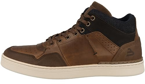 BULLBOXER Men Sneaker High 887P51789B Cognac-Navy 4