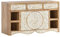 Woodkings Waschtisch Delhi I 130 cm breit | Doppelwaschtisch aus Mango Massivholz | Rustikal & Modern | Waschtischunterschrank für Aufsatzwaschbecken | Badezimmer Unterschrank aus Holz