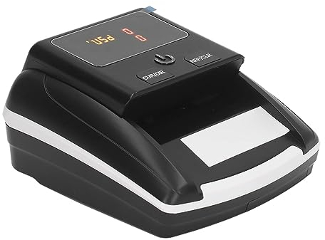 AL 130 Falschgeld Detektor, USD EUR Geldzähler Maschine mit UV IR Licht, Falschgeld Detektor automatisch EIN aus Geld Detektor, Geldzähler für Rechnungen, Kreditkarten, Pässe,