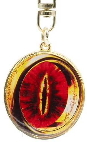 ABYSTYLE - Herr der Ringe Sauron Schlüsselanhänger, gold, H. 4 cm x L. 3,2 cm