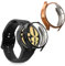 kwmobile Set 2x Custodia Smartwatch Compatibile con Samsung Galaxy Watch 6 40mm Cover - Case Silicone Protezione Orologio Fitness oro rosa/nero