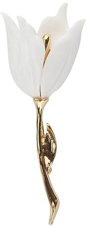 Broche ; Épingle ; Accessoires vestimentairesÉlégante tulipe broche mode femmes Magnolia fleur broche épingle revers col écharpe décoration bijoux vêtements accessoires