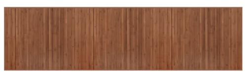 vidaXL Teppich, Bambusteppich Rechteckig, Bambusmatte rutschfest für Wohnzimmer, Läufer Küchenteppich Flurteppich, Modern, Braun 80x300cm Bambus