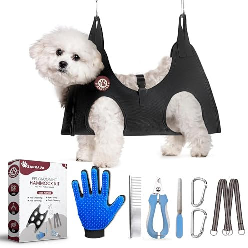 Dog Grooming Hammock for Small Dogs, 30 lbs