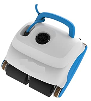 Aspirateur de piscine, Robot intelligent piscine nettoyeur 15m/30m câble flottant Machine robotique d'absorption de poussière Smart Clean mur sol escalier pour piscines plates hors sol/enterrées(30m n