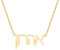 Wulachaka Graduation Present, Old English/Arabic/Hindi/Hebrew Name Necklace Personalisiert, Custom Gold, Rose, Silber Halskette, Initial Halskette, Personalisierte Geschenke (C)