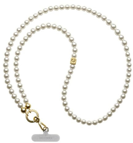 CASETiFY Pearl Cross-body Strap - Pearl with Gold