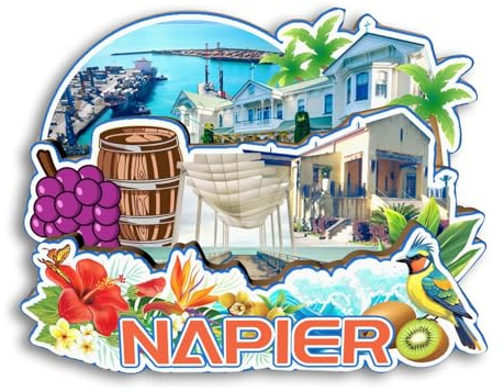 Quwsne Refrigerator Magnet Napier New Zealand Fridge Magnet City Travel Souvenirs Tourist Gifts 3D Classic Landmarks Handmade Crafts Home Decoration -2819