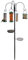 Crystals Bird Feeding Station - Hanging Pole With 4 Feeders & 2 Trays - Metal Free Standing Garden Feeder for Small Birds