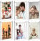 EKINIYAR Acrylic Fridge Magnetic Frame, Double Sided Refrigerator Magnet Picture Frame, Fridge Photo Frame Clear Display Frameless Home Decor for Fujifilm Instax Mini, 2.36 x 3.54 Inch, Pack of 6
