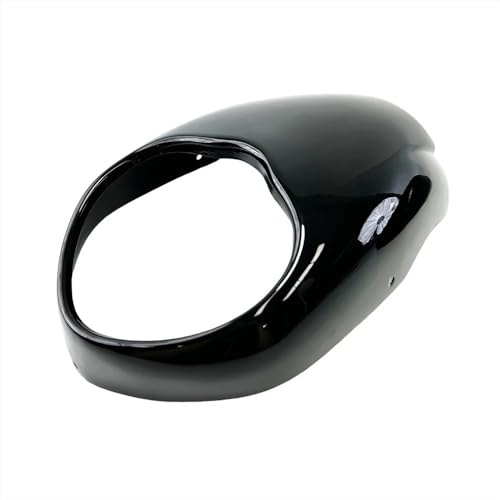 Motorrad Windschild Für Vulcan S 650 2015-2024 Motorrad Front Scheinwerfer Verkleidung Windschutz Windschutz Motorrad Windabweiser Spoiler(Bright Black)
