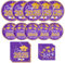 Tyzarglef 2025 Graduation Plates and Napkins ,Purple and Gold Class of 2025 Congrats Tableware,Disposable Luncheon Plates & Cocktail Napkins for Graduation Party Decorations,Serve 30
