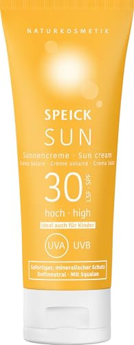 Speick Sonnencreme LSF 30 – verbesserte Rezeptur, für Kinder & Erwachsene, mineralisch mit Zinkoxid, Naturkosmetik, Gesicht & Körper, vegan und unparfümiert, 60ml