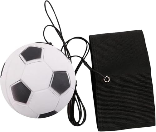 Yjemle Soccer Wrist Ball Wristband Sports Balls on a String Kit, Football Return Rubber Rebound Ball for Boys Girls Party Favor, Exercise or Play Sports Kit Toy Balls (1.9 inches)