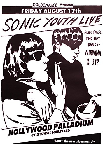 Close Up Sonic Youth Poster GOO-Live Hollywood Palladium (59,5cm x 84cm) + Ü-Poster
