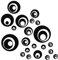 kleb-Drauf | 21 Retro-Punkte Autoaufkleber Autosticker Decal Aufkleber Sticker | Auto Car Motorrad Fahrrad Roller Bike | Deko Tuning Stickerbomb Styling Wrapping