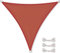 CelinaSun Voile d'ombrage Pare-Soleil Jardin Balcon Polyester PES hydrophobe Triangle 3,6 x 3,6 x 3,6 m Terre Cuite