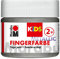 Marabu 03030050782 - Kids Fingerfarbe metallic silber 100 ml, Fingermalfarbe auf Wasserbasis, parabenfrei, vegan, laktosefrei, glutenfrei, zum Malen in Kindergarten, Schule, Therapie und Zuhause