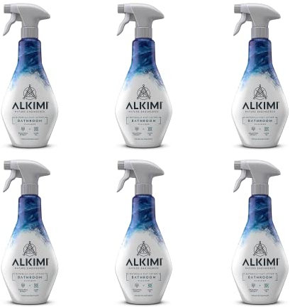 ALKIMI Bathroom Cleaner Spray x6 – Nature-Engineered Bath and Shower Cleaner Antibacterial Spray – Powerful Natural Antibacterial Cleaning Spray