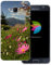 dessana Blumenwiese transparente Schutzhülle Handy Case Cover Tasche passend für Samsung Galaxy J5 (2016) Berg Blumen
