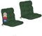 Beautissu 2er Set Niedriglehner Auflagen Set Flair NL Stuhlauflage 100x50x8cm Sitzkissen Niederlehner Gartenstühle Sitzauflagen Stuhlkissen Dunkelgrün
