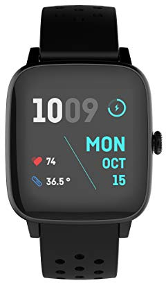 PRIXTON Life Fit Smartwatch, Adultos Unisex, Negro, Estandar