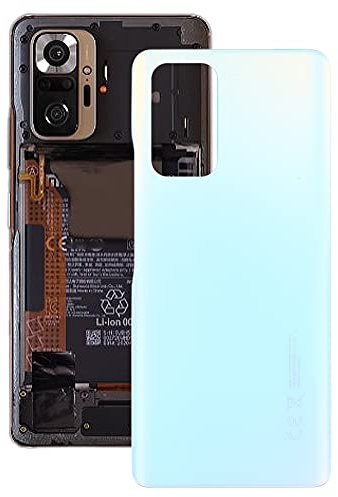 ZAORUN Tapa Trasera de la batería Compatible for Xiaomi Redmi Note 10 Pro MAX/Redmi Note 10 Pro M2101K6G M2101K6I Teléfono móvil de Parte de reemplazo (Color : Blanco)