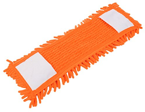 Ruilogod CHENILLE HOGAR RECTANGE AGUA ABSORTE FISABLE LIMPIEZA DE LIMPIEZA DE PAPA DE MOP NARANJA