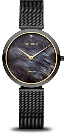 BERING Damen Uhr Quarz Movement - Classic Collection mit Edelstahl und Saphirglas 18132-132 - Wasserdicht: 3 ATM