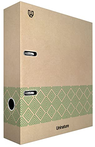 Unipapel | Hebelordner Kraft A4 | Recycelt | Rücken 65 mm | Mit Öse und Rado | Uninature Concept grün | FSC zertifiziert