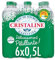 CRISTALINE - Pack 6 bouteilles d'eau gazeuse - 50cl chacune - Rafraîchissez-vous avec des bulles naturelles - Format pratique pour emporter partout. - Vendu Par Unité