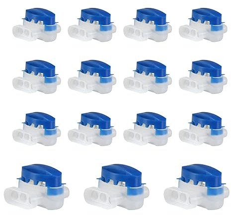 Thgtao Kabelverbinder für Mähroboter, 15 Stück Cable Connectors for Automower, 314 Kabelverbinder wasserdicht, Verbindungsklemmen Kabel Draht Verbinder Mit Gel Füllung