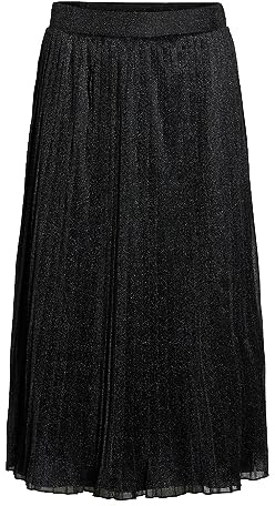 Viwindy Glitter Hw Plisse Skirt