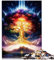 Puzzle „Kosmischer Baum des Lebens“, 1000 Teile, Puzzle für Erwachsene und Kinder ab 12 Jahren, Papppuzzle, tolles Geschenk für Erwachsene, Größe: 26 x 38 cm