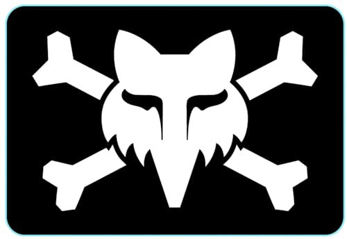 Fox Racing 7,6 cm Victory Logo Aufkleber schwarz