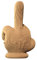 CARTONIC 3D-Puzzle-Set – Middle Finger – 3D-Puzzle aus Karton – der Karton verwandelt sich in eine Figur in Relief – für alle Altersgruppen – 84 Teile Cardboard 3D-Puzzle