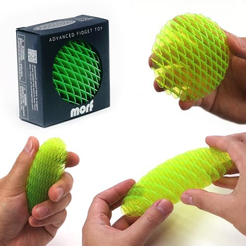Morf Fidget Worm Toy - Schreibtisch Fidgets für Erwachsene - Quiet morf Wurm Fidget Toy Sensorisches Spielzeug - Nettes & Interaktives morf Fidget Toy für Kinder - USA, Figgy Toys (Grün,