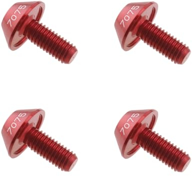 LT Easiyl 4 Pièces M5 X 12mm Porte-Bouteille d'eau Vélo Boulons Hexagonaux Support Porte-Bouteille d'eau Vélo Vis Support Bouteille d'eau Vélo pour Vélo de Montagne Vélo de Route Rouge