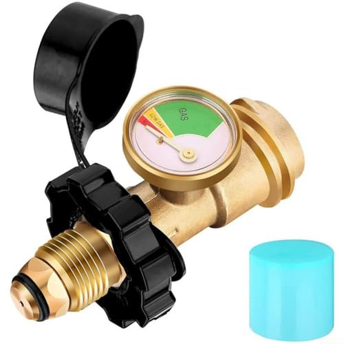 Indicateur de niveau de gaz en laiton, adaptateur de jauge de réservoir de propane, pression de camping-car, indicateur de barbecue