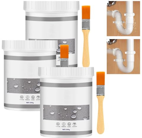 KUWUNG 900g Colla Impermeabile Trasparente per Esterni, Sigillante Isolante Impermeabile, Colla Esterno Impermeabile, Waterproof glue Trasparente per Bagno, Servizi Igienici, Piastrelle, Pareti, Tetto