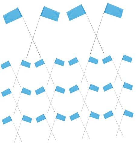 KITANDOVE 50 Stücke Hof Fahnen Pole Für Rasen Sprinkler Projekte Kennzeichnung Fahnen Für Garten Liefert