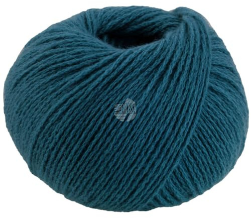 LANA GROSSA Cashmere Pure | Klassisch verzwirntes reines Kaschmirgarn | Handstrickgarn aus 100% Kaschmir | 25g Wolle zum Stricken & Häkeln | 115m Garn FB 13