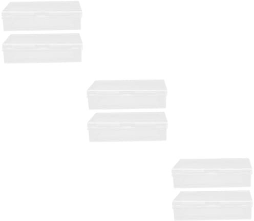 ibasenice 6stücke Transparente Kartenaufbewahrungsbox Leicht Tragbare Spielkartenbox Für Kartenorganisation Staubschutz Und Langlebige Kartenhalter Für Reisen Und Spiele