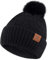 ZASFOU Damen Winter Mütze Beanie mit Fleecefutter Warme Plaid Pompom Wintermütze Thermo Strickmütze Mützen für Frauen Geschenk